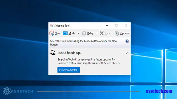 گرفتن اسکرین شات در ویندوز با Snipping tool