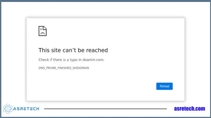 رفع ارور this site can't be reached