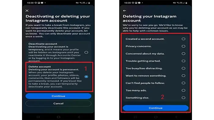 چگونه اکانت اینستاگرام را حذف کنیم