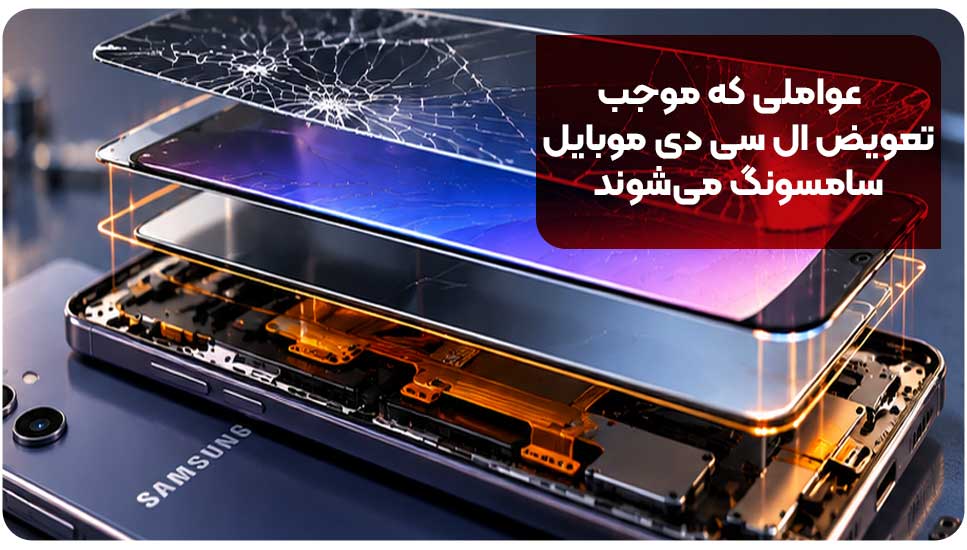 تشخیص نوع آسیب: تعویض گلس یا تعویض کامل ال سی دی؟